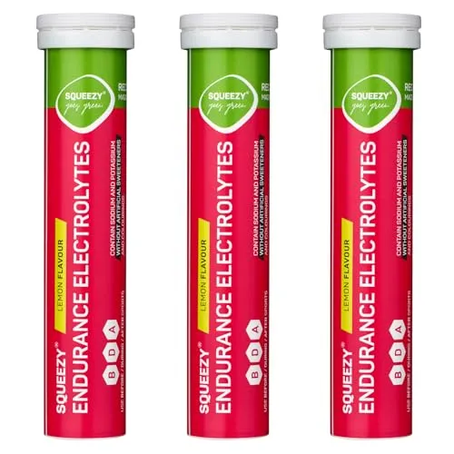 SQUEEZY ENDURANCE ELECTROLYTES, 3x80g Tabs Zitrone