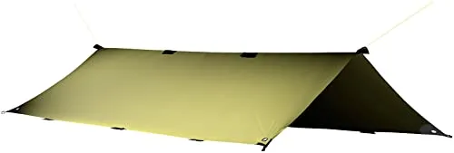 Tatonka Tarp 4 Simple - Leicht & Reißfest - Strandmuschel aus PU-beschichtetem Polyester (285 x 400 cm) mit verstärkten Eckpunkten, 14 Befestigungsschlaufen und inklusive Abspannleinen - ideal als Sonnensegel oder Wetterschutz für Outdoor-Abenteuer.