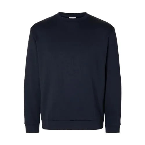SELECTED HOMME Emanuel Sweatshirt - Sweatshirts in nachhaltiger Qualität mit Rundhalsausschnitt und elegantem Design. Ideal für Loungewear oder Freizeit, aus LENZING™ ECOVERO™ gefertigt.