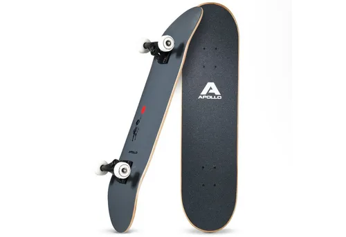 Apollo Skateboard für Kinder und Erwachsene in schwarz von Apollo