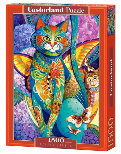 Puzzle 1500 elementów. Feline Fiesta Castorland 5904438151448