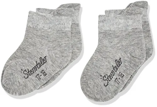 Sterntaler Mädchen Sneaker-söckchen Dp Uni Socken, Silber Mel., 30 EU