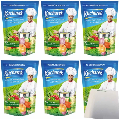 Kucharek Würzmischung mit Gemüse 6er Pack 6x200g Packung usy Block