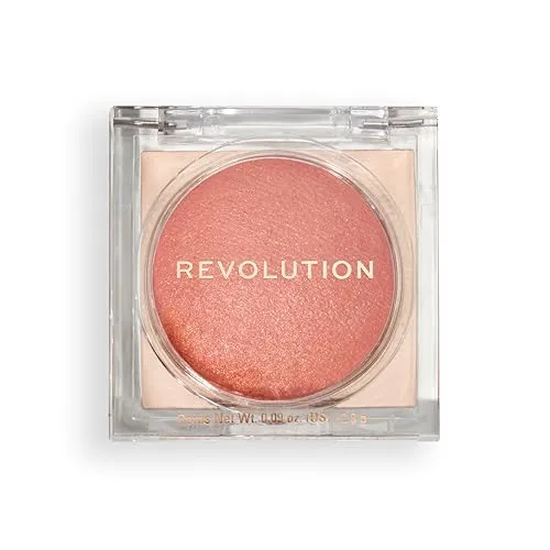 Produktbild Revolution, Beam Bright Blush, Gesichtspuder-Rouge, Einfach zu Verblenden & Aufbaubar, Leuchtende Wangen, Vegan & Ohne Tierversuche, Peach Pop