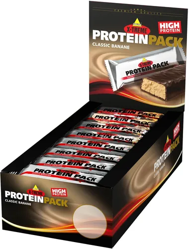 Produktbild inkospor X-Treme Protein Pack, 24 x 35 g Riegel, Classic Banane