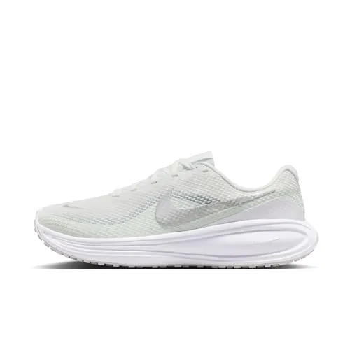 Nike Revolution 8 Straßenlaufschuh Für Damen, Off White/Metallic Silver-Barely Green, HJ8485-107, 42 EU (W 10 US)