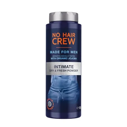 NO HAIR CREW Dry & Fresh Intimpuder – Premium talkumfreier Körperpuder für Männer