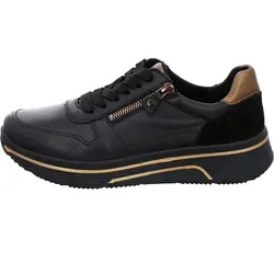 Ara Sneaker Glattleder in Braun/Schwarz – 42,5 EU (8,5 UK) - Sneaker aus hochwertigem Glattleder, ideal für den Alltag. Mit 4 cm Blockabsatz und schnürbarem Design für optimalen Halt und Komfort.