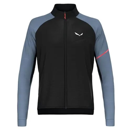 Salewa Herren Vento Am Hyb M Jacket - Black Out - Funktionsjacke aus hybriden Materialien, ideal für Mountainbike-Touren und optimalen Windschutz.
