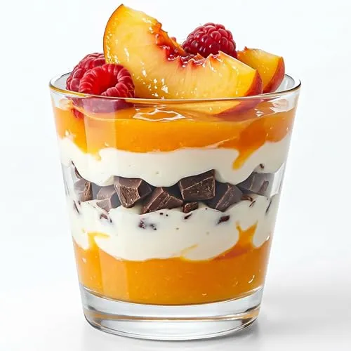 KONZEPT Dessertgläser 6er Set aus Glas 200 ml – Kleine Gläser Für Dessert mit Dickem Boden, Trapezförmiges Design, ideal für Tiramisu, Cheesecake & Panna Cotta, Spülmaschinenfest