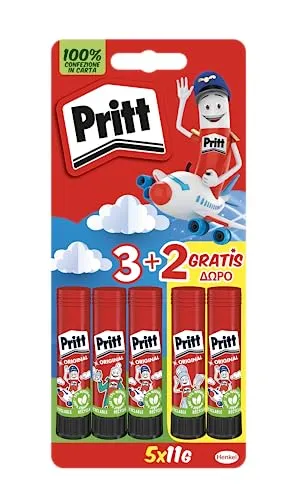 Pritt Klebestift, Gewicht pro Stück: 11 g, 5 Stk