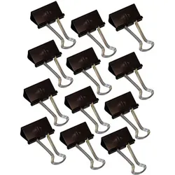 WEDO Foldbackklammern 32mm VE=12 Stück schwarz