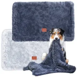 Wahre Tierliebe Tierdecke Premium Kuscheldecke Fluffy - hält warm - wasserabweisend grau 100 cm