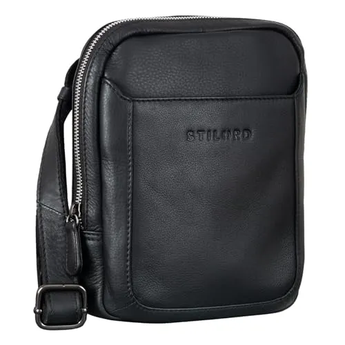 STILORD 'Costa' Herren Umhängetasche aus Leder - Herren-Schultertasche aus echtem Leder, robust und im Vintage-Stil, ideal für Tablets bis 7 Zoll. Perfekt für den modernen Mann, der Stil und Funktionalität schätzt.