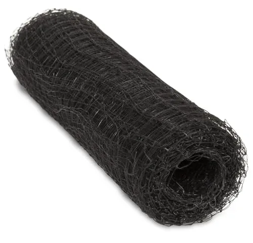 Windhager Vogelschutznetz Ortonet 10 x 2 m, Netz mit 13 mm Maschenweite, UV-stabilisiert, wiederverwendbar, Obst- und Gartenschutz, schwarz, 06013