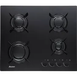 Sauter SPG3465B, Schwarz, Integriert, 60 cm, Gaskochfeld, Gehärtetes Glas, 4 Zone(n) - Schwarz