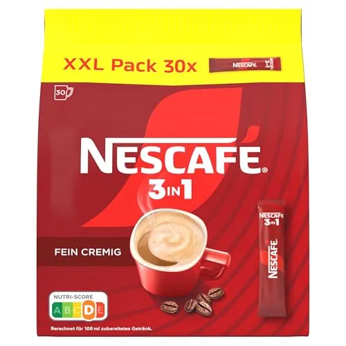 NESCAFÉ 3in1 XXL Pack – Instant-Kaffee-Sticks in braun von NESCAFÉ