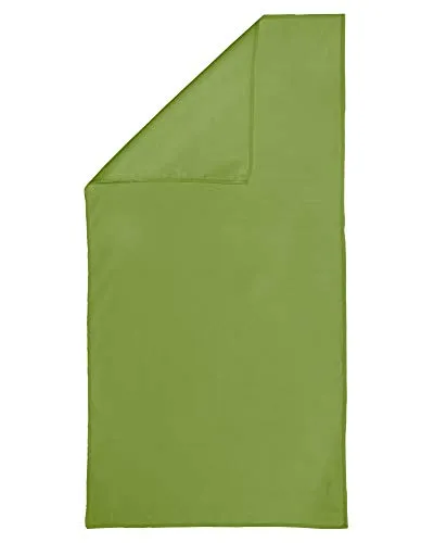 Dream Art 3450 Sporthandtuch und Reisehandtuch (Mikrofaser), schnelltrocknend, platzsparend inkl. atmungsaktiver Netztasche, für Strand, Sport, Wandern und vieles mehr, 40 x 80 cm, apfelgrün