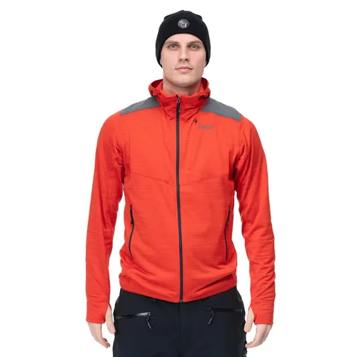 Bergans Fleecejacke Rabot Active (ultraleicht, sportliche Passform, Midlayer) rot Herren, Größe: XL