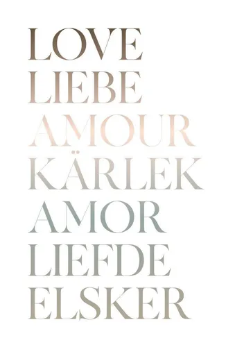 Bild LOVE BH 20x30 cm bunt Kunstdruck Gemälde Wandbild