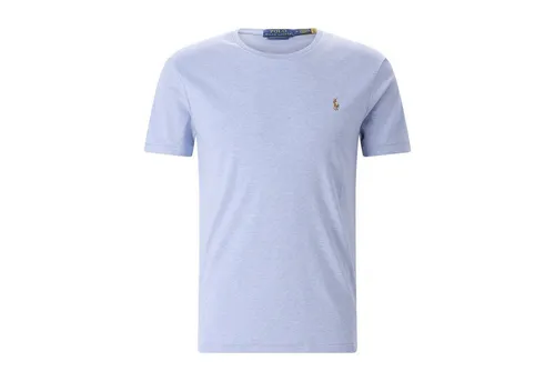 Polo Ralph Lauren Regular Fit T-Shirt aus 100% Baumwolle in Bleu, Größe XL - Das Polo Ralph Lauren Herren T-Shirt im Regular Fit aus reiner Baumwolle bietet hohen Tragekomfort. Der klassische Rundhalsausschnitt und das dezente Logo-Stitching machen es zum idealen Begleiter für jeden Anlass.