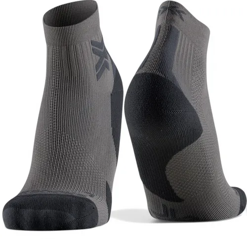 X-Socks Laufsocke Run Discover Ankle fluo dunkelbraun/schwarz Herren - 1 Paar