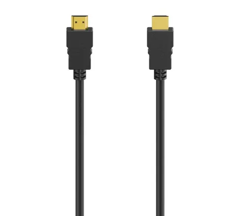 Hama HDMI Kabel 4K, High Speed Ethernet mit 3D Übertragung, HDMI Stecker HDMI-Kabel, HDMI, HDMI (150 cm), Länge 1,5 m, Vergoldet, Audiorückkanal (ARC), Hochauflösung, schwarz