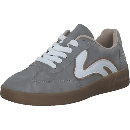 Rieker Damen M5512 Sneaker Low, Grau, 39 EU - Damen-Sneaker, atmungsaktiv mit normaler Passform für einen klassischen, eleganten Look und angenehmen Tragekomfort.