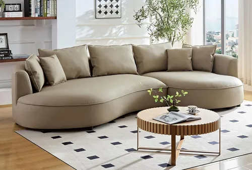Modernes Ecksofa: Eleganz und Komfort vereint - Abteilung: Wohnzimmer, Anzahl der Sitzplätze: 5, Maße: 317 x 163 cm, stilvolles Design mit hochwertigem Lederbezug, sorgt für ein angenehmes Sitzgefühl und passt perfekt in moderne Wohnräume.
