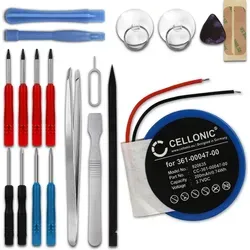 CELLONIC, Akku für Smartwatch & Fitness armband kompatibel mit Garmin Approach S2, Forerunner 110, Approach S3 (200mAh, 3.7V) + Werkzeug-Set Ersat...