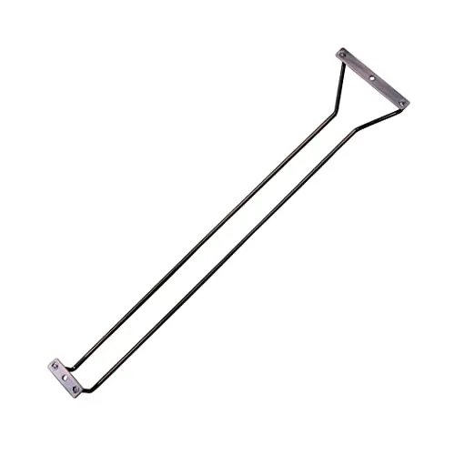 Abcsea 1 Stück Weinglashalter Regal, Weinglashalter Bronze, Weinglashalter Umhängen, Weinglashalter Hängend, Weinglas-Gestell unter Kabinett, 50 cm 1 Reihe