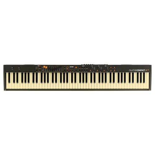 Studiologic Numa Compact X SE - Kompaktes Keyboard mit 88 halbgewichteten Tasten und eingebauten Lautsprechern; ideal für Musiker, die mobil bleiben wollen, ohne auf Klangvielfalt zu verzichten.
