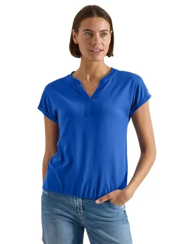 Cecil Kurzarm Shirt im Tunika-Look surf Blue L von CECIL