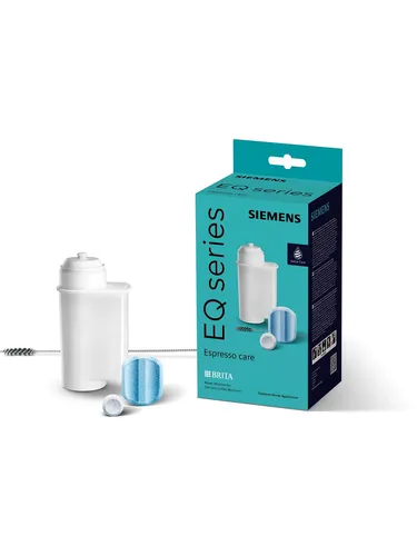Siemens Reinigungskit für Espressomaschine TZ80004 - Zubehör-Kit für die Pflege Ihrer Siemens EQ Espressomaschine, inklusive Reinigungstabletten und Wasserfilter für besten Kaffeegenuss.