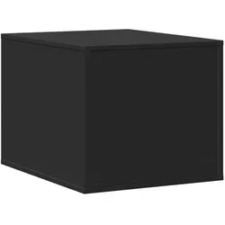 Katzenklo Schwarz 47x59x42 cm - Stilvolles Katzenmöbel aus robustem Holzwerkstoff, versteckt Katzenklo oder Katzenbett und pflegeleicht