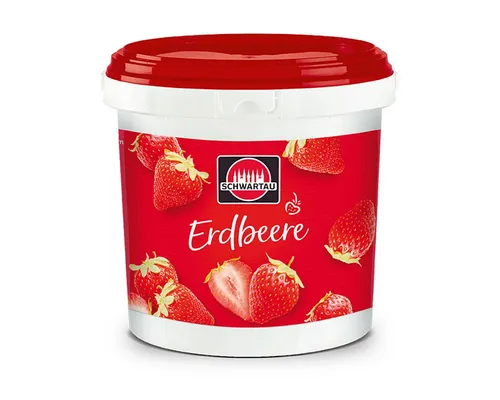 SCHWARTAU Fruchtaufstrich, Schwartau Eimer Konfitüre Erdbeere Aufstrich im Gastro Pack 2900g