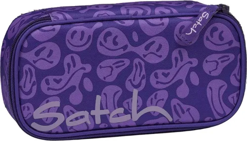 Satch Schlamperbox Bright Faces - Federmäppchen mit bunten Gummistraps, Trennfach und großem Hauptfach für perfekte Organisation von Stiften, Schere & Co. – Chaos adé!