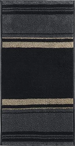 REDBEST Handtuch Streifen, Grafik Taupe Größe 50x100 cm - leichte, weiche Qualität, saugstark, sehr strapazierfähig