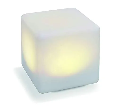 esotec Solarkugel für den Garten multicolor SMART CUBE - Wetterfeste Solar-Würfelleuchte für Garten, Terrasse oder Balkon mit 7 wechselnden Farben und bis zu 10 Stunden Leuchtdauer, ideal für stimmungsvolle Beleuchtung.