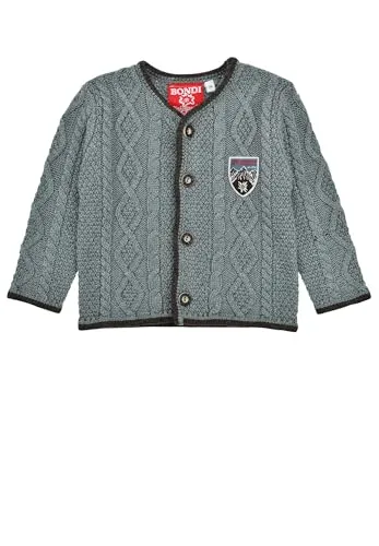 Bondi Trachten Strickjacke Kiwi 86 für Baby Jungs - Stilvolle Trachtenjacke für Jungen, ideal für festliche Anlässe und mit hochwertiger Strickqualität für optimalen Tragekomfort.