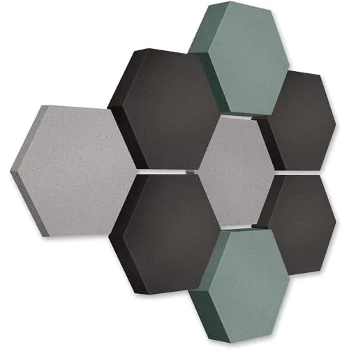 platino24 3D Wandpaneel Edition LOFT - Schalldämmung für moderne Räume - Wandpaneele für optimale Akustik, handgefertigt aus hochwertigem Basotect. Ideal für Musikzimmer, Heimkino oder Besprechungsräume. Verfügbar in zahlreichen Farben!
