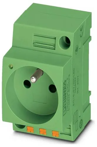 Phoenix Contact Steckdose EO-E/PT/SH/LED/GN Grün – 250 V AC, 16 A