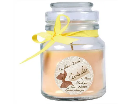 HS Candle Duftkerze (1-tlg), Kerze im Bonbonglas, Motivkerze mit ca. 110 Std. Brenndauer