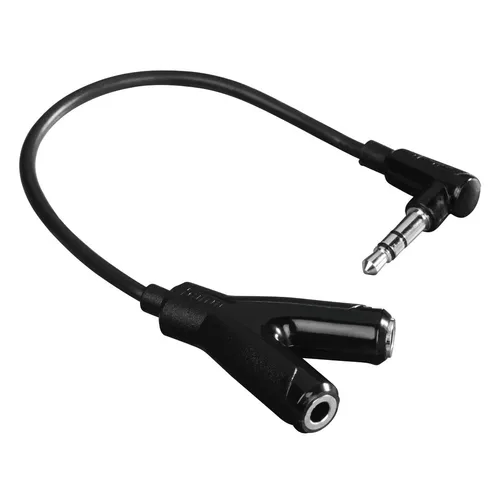 Hama Audio Adapter 3,5 mm Klinken Stecker 2 x 3,5 mm Klinken Kupp Stereo