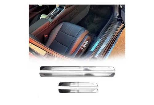 OMAC Einstiegleiste VW 7548092N - Edelstahl Einstiegleiste für VW, selbstklebend, schützt den Fahrzeugbereich und sorgt für einen eleganten Look.