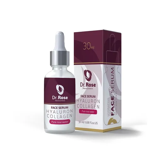 Gesichtsserum Hyaluron, Kollagen & Rose Dr. Rose 30ml