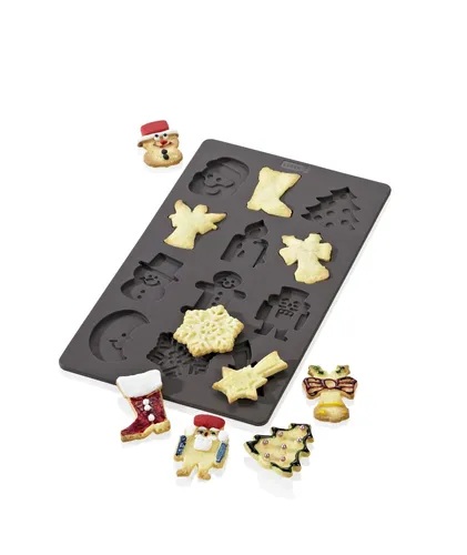 LURCH FlexiForm Winterzeit 12 Motive 17,5x30 cm braun von LURCH AG