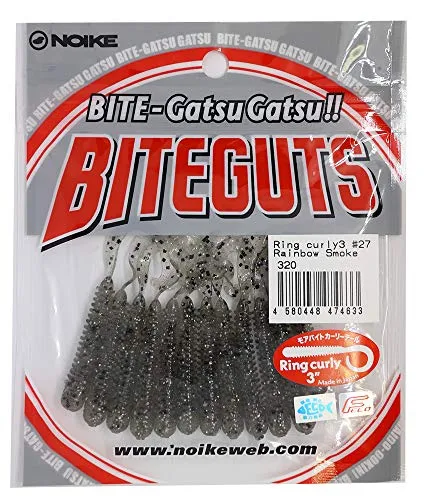 Noike Ring Curly 7,6cm 1,1g - 12 Gummijigs, Noike Farbe:Rainbow Smoke