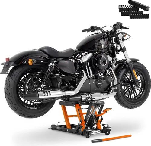 ConStands Motorradheber L schwarz-orange