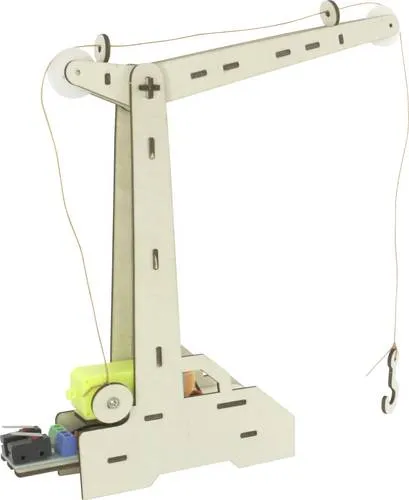 Sol Expert 19590 Motorbetriebener Kran Elektronik, Experimente, Basteln, Physik Bausatz ab 14 Jahre